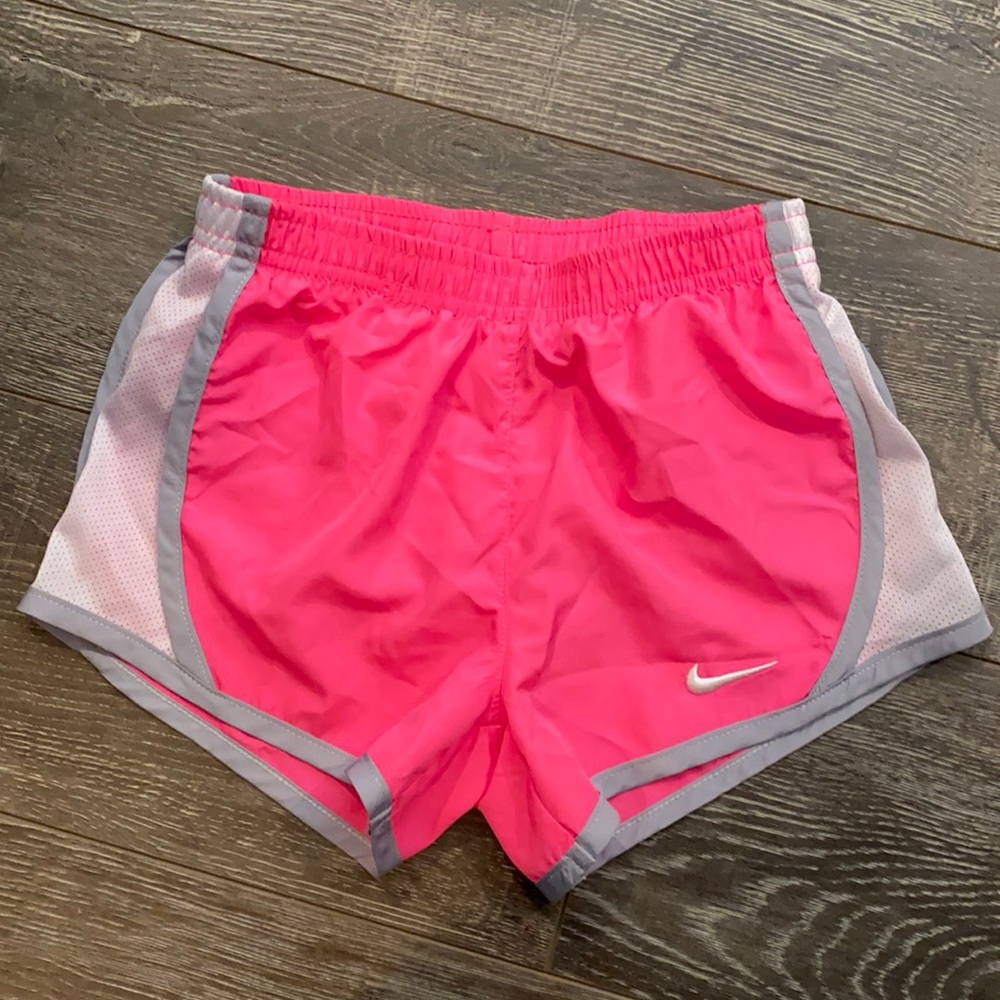 Girl’s Nike Hot Pink Lined Running Shorts 6